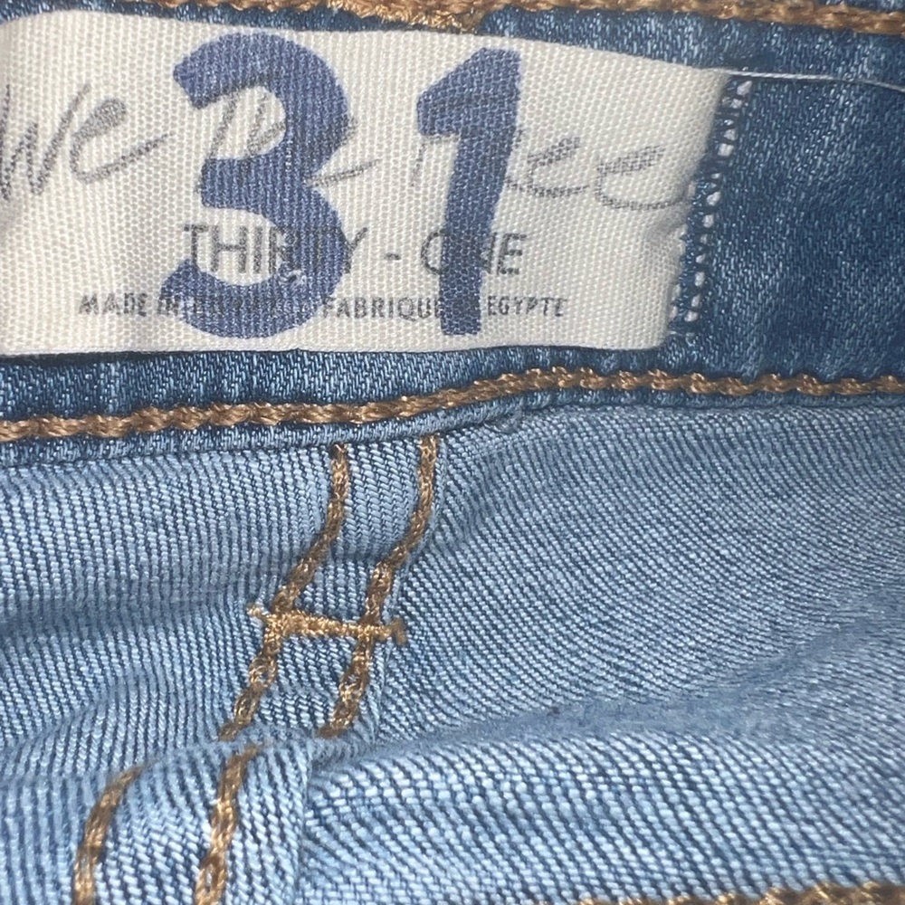 We The Free Medium Blue Button-Fly Flare Jeans - Picture 8 of 9